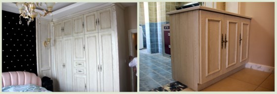 數(shù)碼彩白漆曬不黃效果，豪華別墅白色家具10年如新