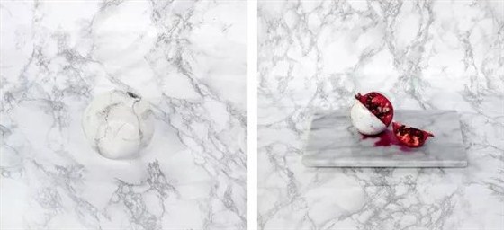 吃驚！居然在水果表面涂上“大理石”