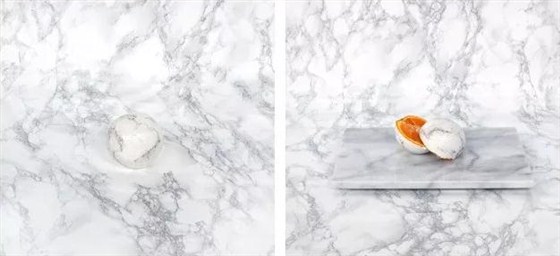 吃驚！居然在水果表面涂上“大理石”
