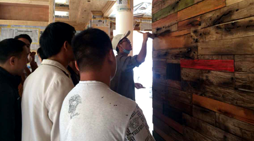 數(shù)碼彩安順木器漆施工工藝培訓(xùn)，演繹出色涂裝效果