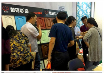 數(shù)碼彩漆參展南昌超級家博會，木器漆涂裝效果驚艷全場