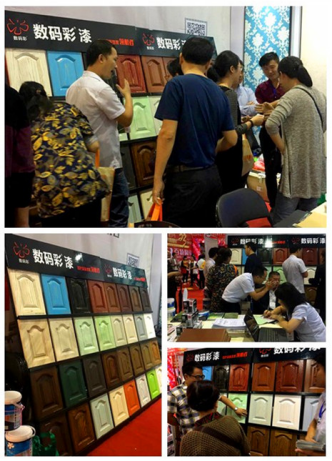 數(shù)碼彩漆參展南昌超級(jí)家博會(huì)，木器漆涂裝效果驚艷全場