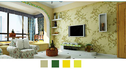 春季家裝色彩搭配【黃＋綠＝新生的喜悅】