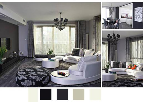 春季家裝色彩搭配【黑＋白＋灰＝永恒經(jīng)典】