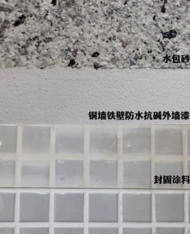 廣東華算工業(yè)地產(chǎn)中山廠房 馬賽克外墻涂料翻新水包砂效果