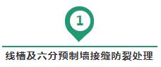 線槽及六分預制墻接縫防裂處理
