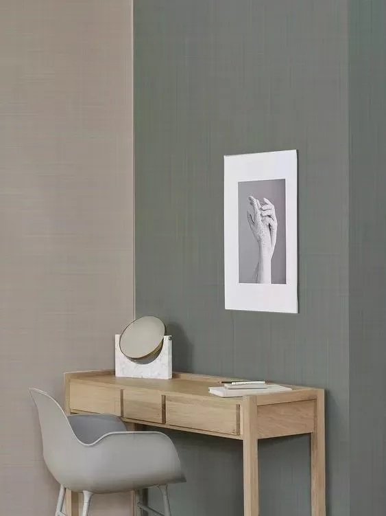 “莫蘭迪色系”布紋藝術(shù)墻 把家涂裝成名畫.webp (1)