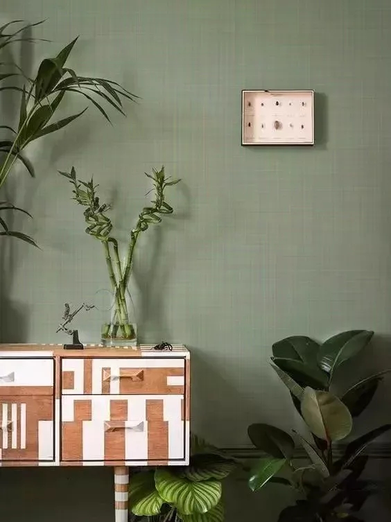 “莫蘭迪色系”布紋藝術(shù)墻 把家涂裝成名畫.webp