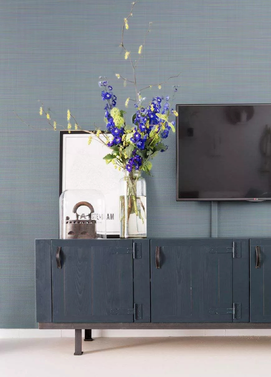 “莫蘭迪色系”布紋藝術(shù)墻 把家涂裝成名畫.webp (1)