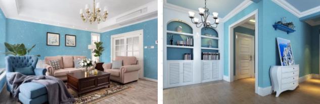 高溫天氣，用冷色調(diào)墻面降溫?zé)┰甑那榫w