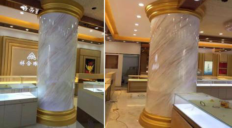 數(shù)碼彩仿大理石尊貴涂裝效果，邂逅珠寶店