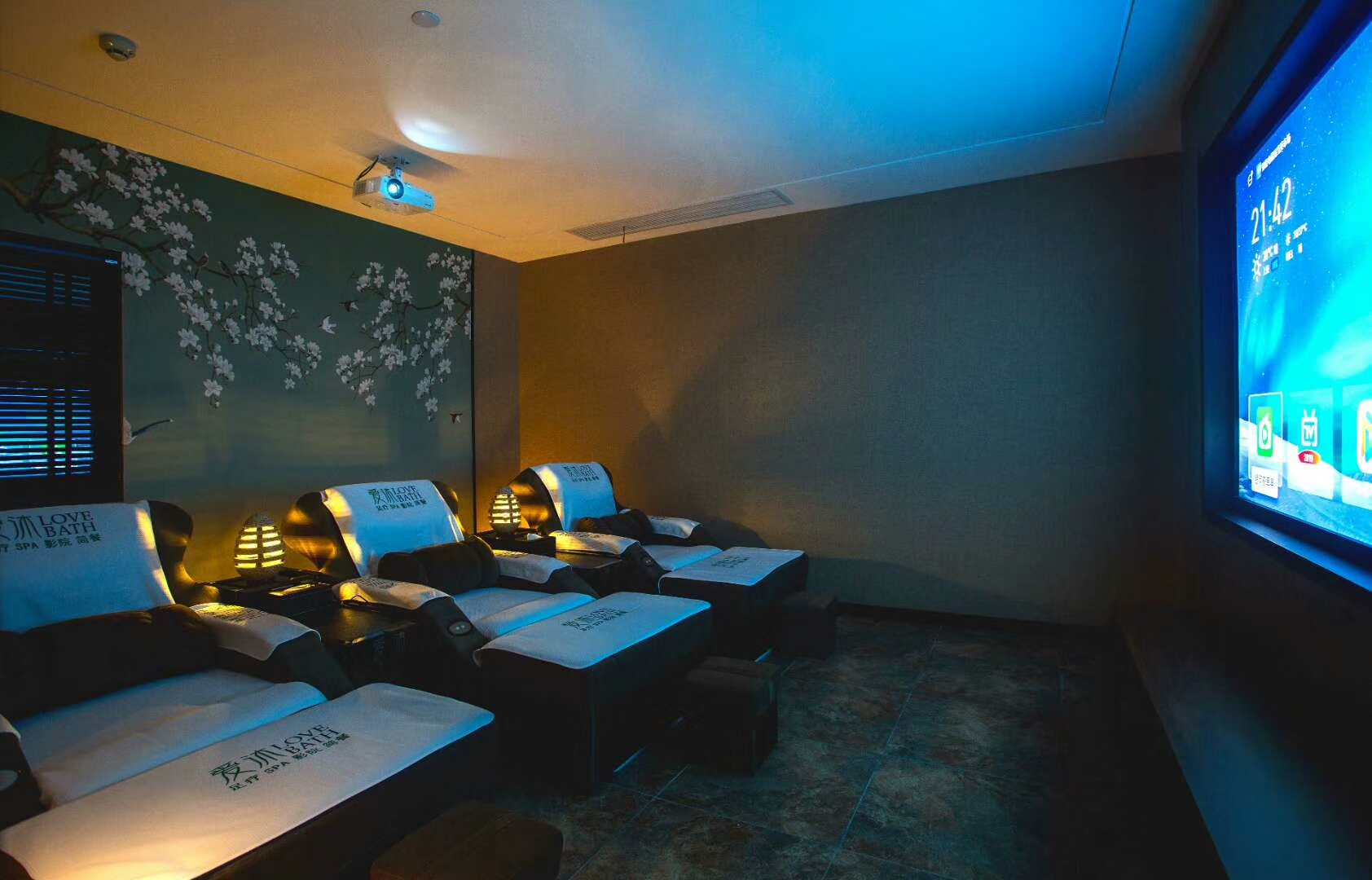 感受數(shù)碼彩清新，愛沐養(yǎng)生館工程賞識