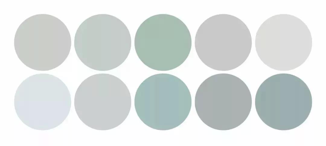 秋天墻面高端色系，莫蘭迪色系